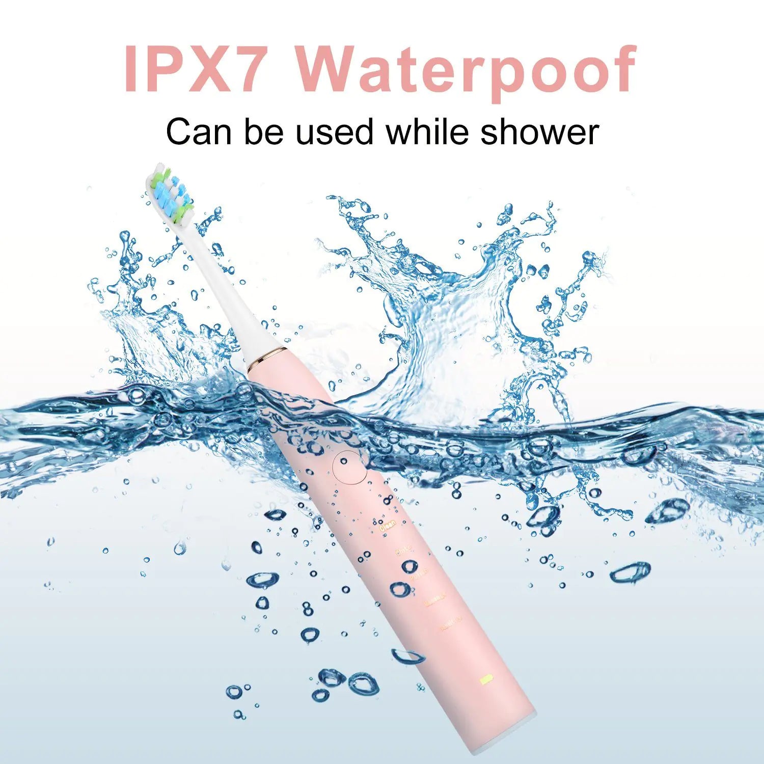 SonicWave Electric Toothbrush with IPX7 Heads